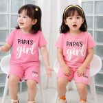 Girls Printed T-Shirt & Short Set Collection - Image 3