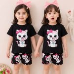 Girls Printed T-Shirt & Short Set Collection