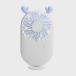 Slim Flat Pocket Mini Handheld Fan with Mobile Stand - Image 5