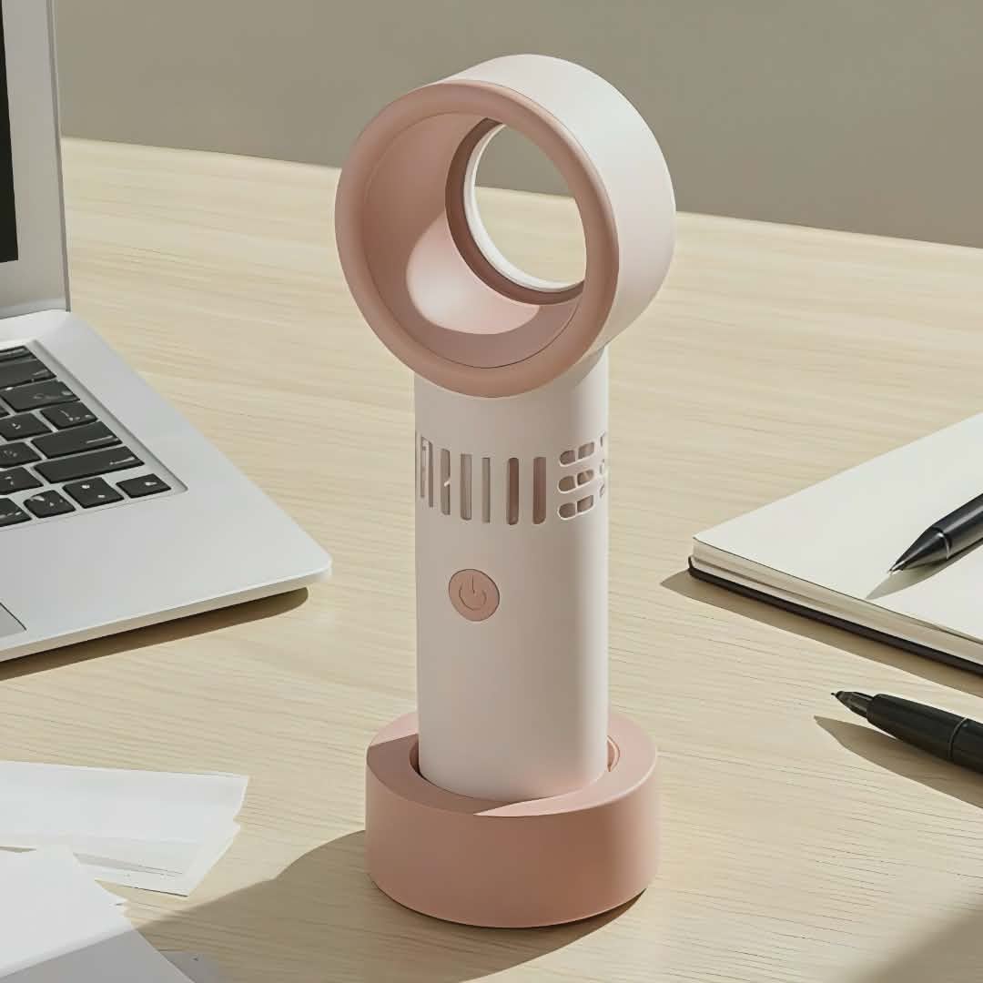 Messenger_creation_B2967D1F-1A1C-40AC-A862-89B5A5E7EB53 Bladeless Mini Fan (Portable & Safe Cooling Fan) - Image 1