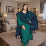 Premium Cotton Three Piece with Tassel Dupatta for Women (Copy) - Image 3