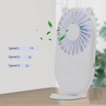 Slim Flat Pocket Mini Handheld Fan with Mobile Stand