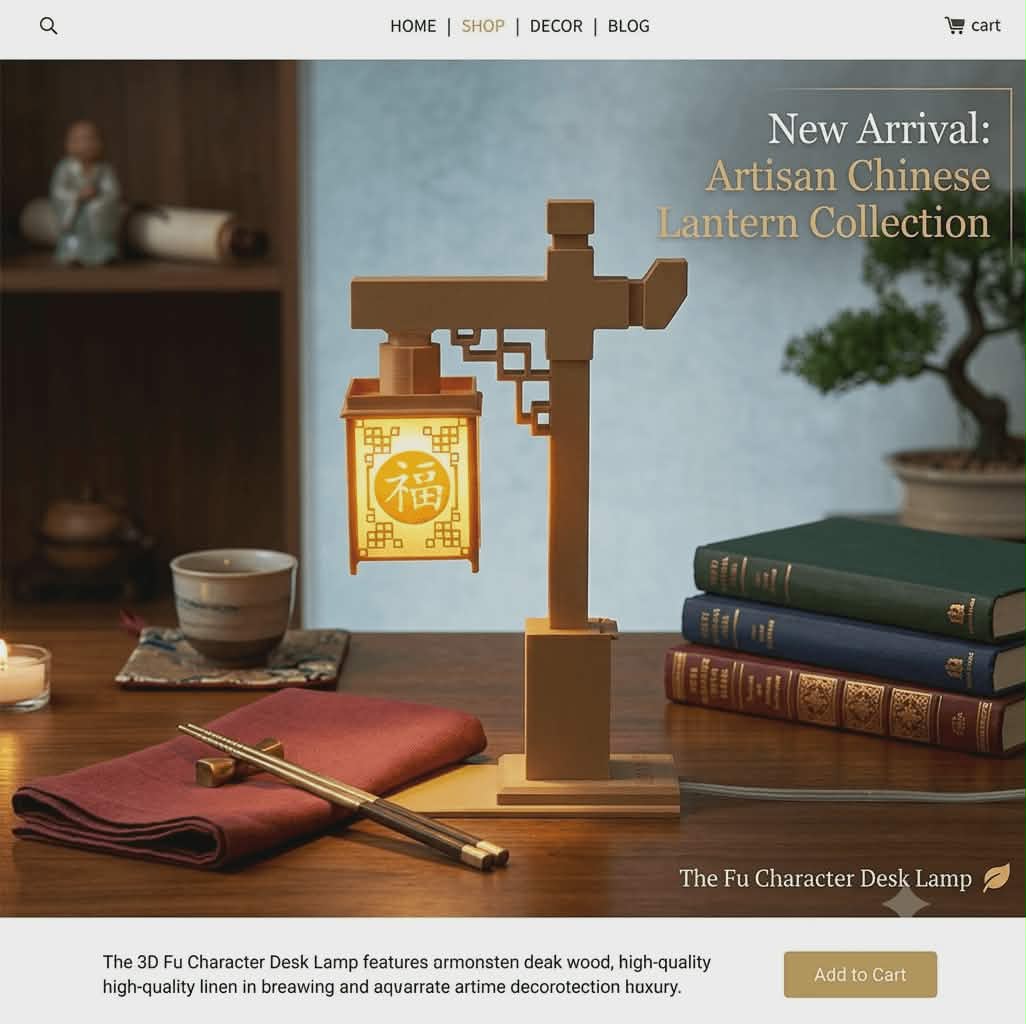 received_1692673975349624 Small Desk Lantern Lapm - Image 1
