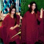 Red Angel Embroidered Party Dress Collection (Copy) - Image 2