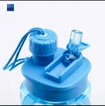 Dual Straw Water Bottle – ২-ইন-১ রিইউজেবল ডাবল স্ট্র ওয়াটার বোটল - Image 2