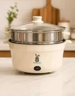 RUNBAISEN 5.5L Multi-Function Electric Cooking Pot with Steamer - Image 4