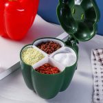 ক্যাপসিকাম শেপ স্পাইস বক্স - Capsicum Shape Spice Box & Masala Organizer - Image 2