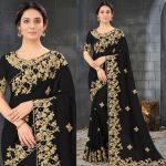 Exclusive Soft Weightless Georgette Embroidery Sharee with Blouse Piece