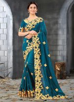 Exclusive Soft Weightless Georgette Embroidery Sharee with Blouse Piece. - Image 2