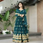 Premium Quality Indian Weightless Georgette Semi-Stitched Replica Three-Piece - Image 3