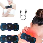 Portable Mini EMS Electric Neck & Body Massager Pad - Image 4