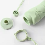 600ml Silicone Folding Bottle - ট্রাভেল ও স্পোর্টসের জন্য পোর্টেবল ফোল্ডিং ওয়াটার বোটল - Image 2