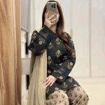 Digital Printed 3 Piece Collection with Delicate Lace Work