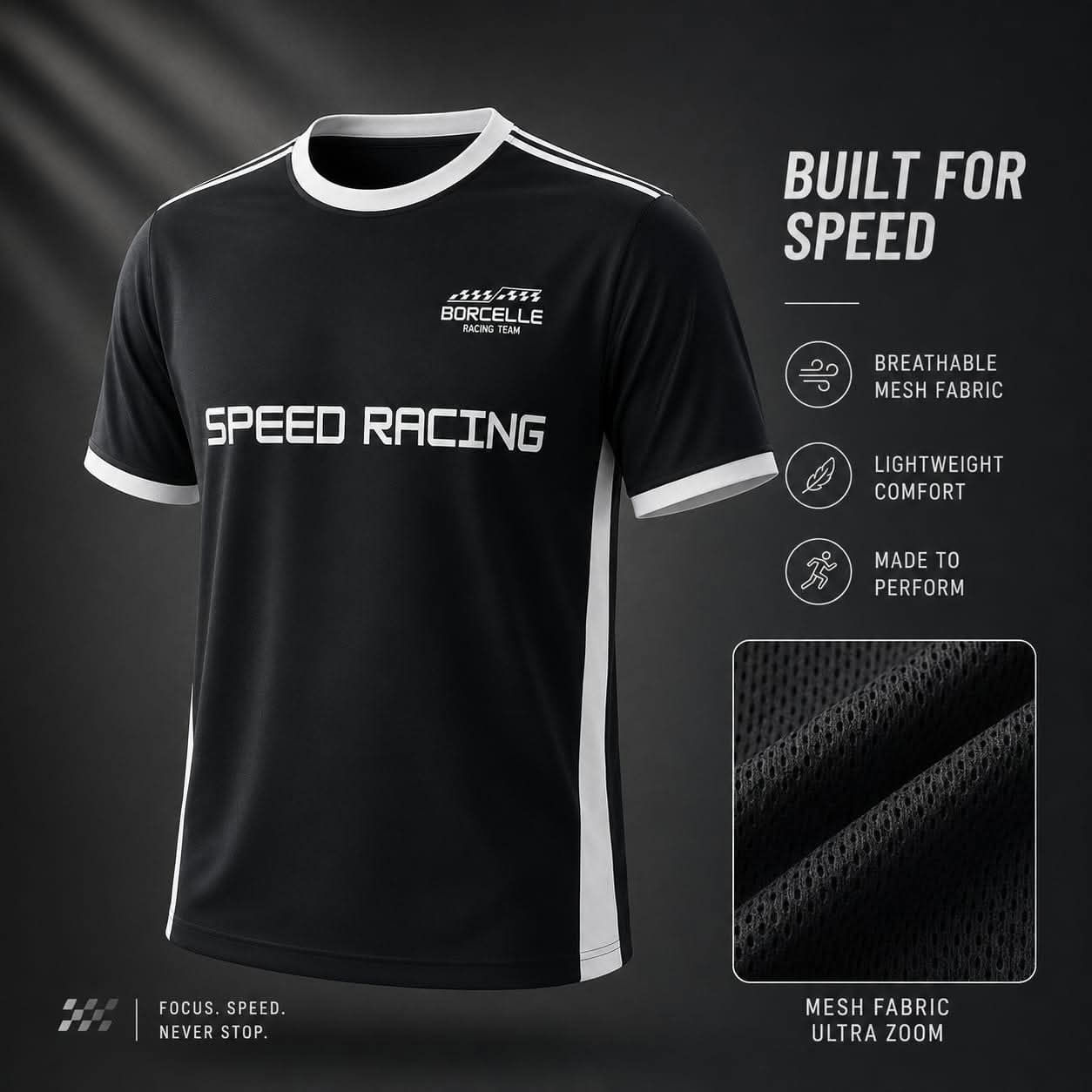 received_1673864403721866 Premium Sports Jersey / T-Shirt for Men., - Image 1