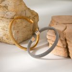 Trendy Stainless Steel Magnetic Cuff Bracelet for Men & Women - Image 2