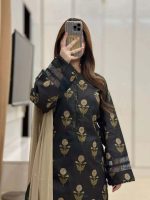 Digital Printed 3 Piece Collection with Delicate Lace Work - Image 4