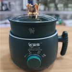 KES 18cm Multi-Purpose Electric Cooker with Steamer & Marble Coated Inner Pot