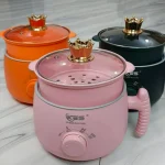 KES 18cm Multi-Purpose Electric Cooker with Steamer & Marble Coated Inner Pot - Image 3