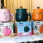 KES 18cm Multi-Purpose Electric Cooker with Steamer & Marble Coated Inner Pot - Image 2